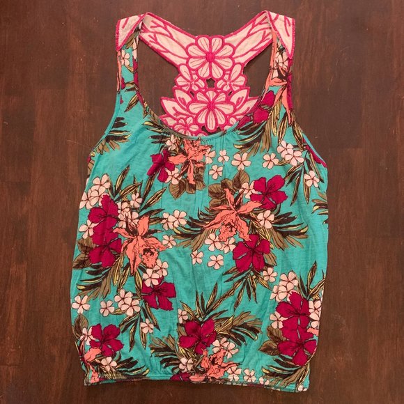 Forever 21 Tropical Tank Top - Picture 1 of 2